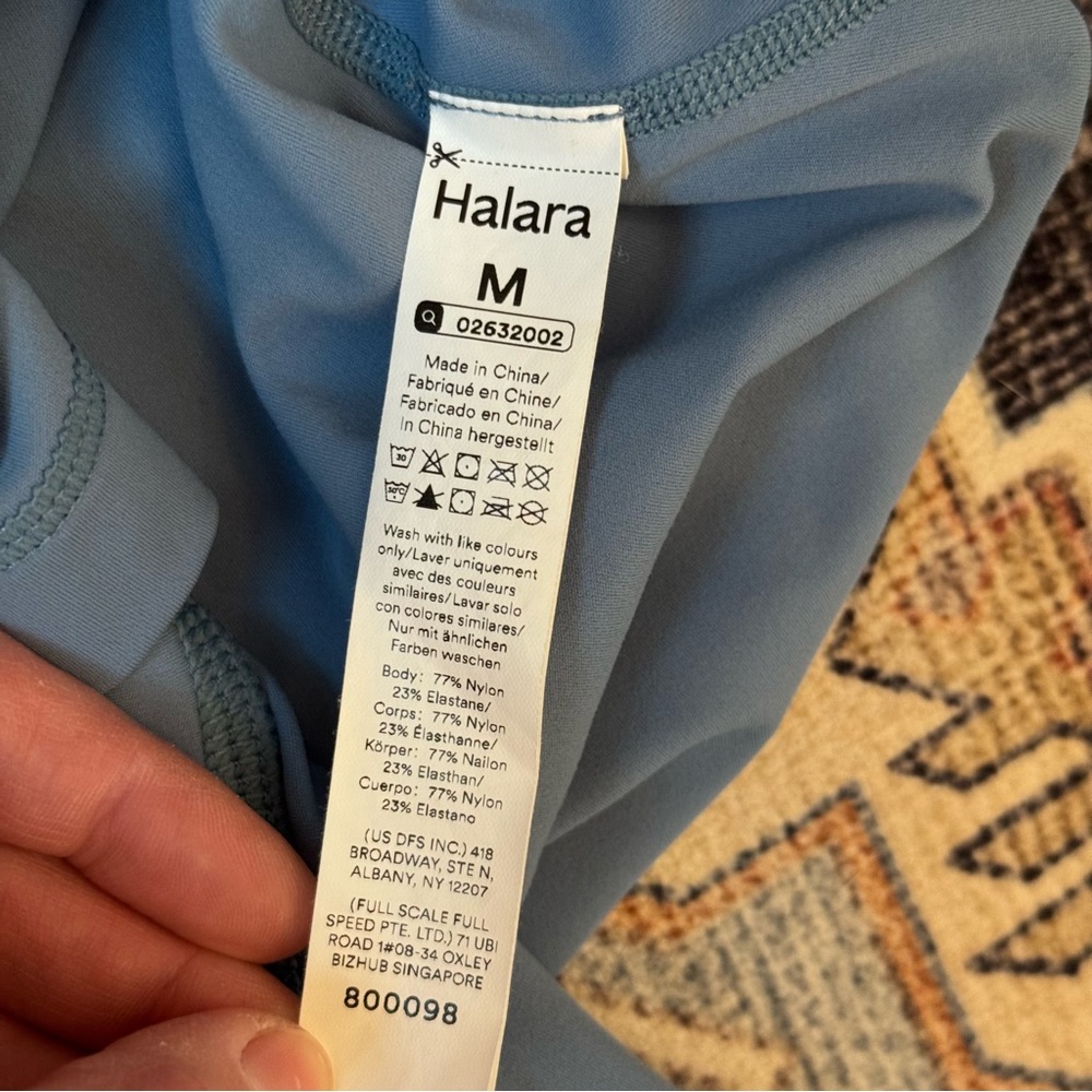 Halara SoftlyZero Plush Backless Active Dress Warm Mid Blue Athletic Size Medium - Picture 9 of 11
